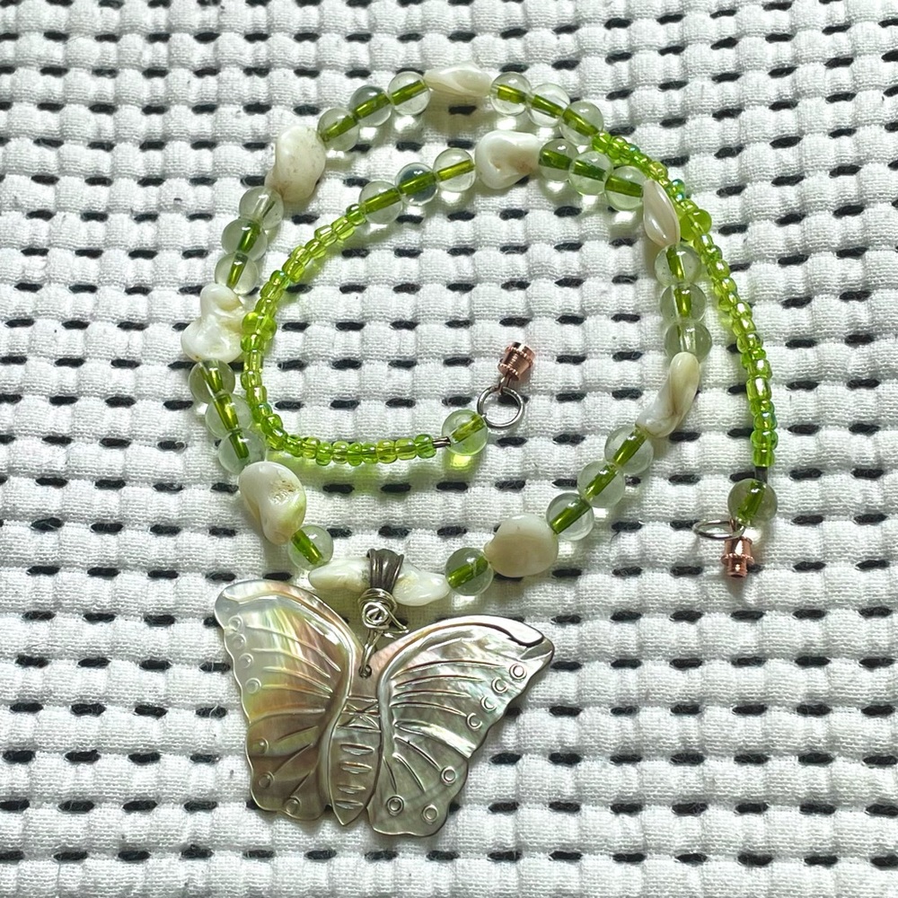 Handmade Butterfly Pendant Necklace